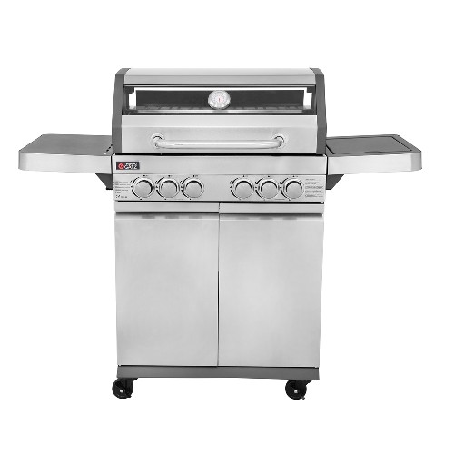 GAS BARBECUE  GS GRILL VIEW 4+1+1 (ΠΛΑΪΝΗ) ΕΣΤΙΕΣ INOX 18KW